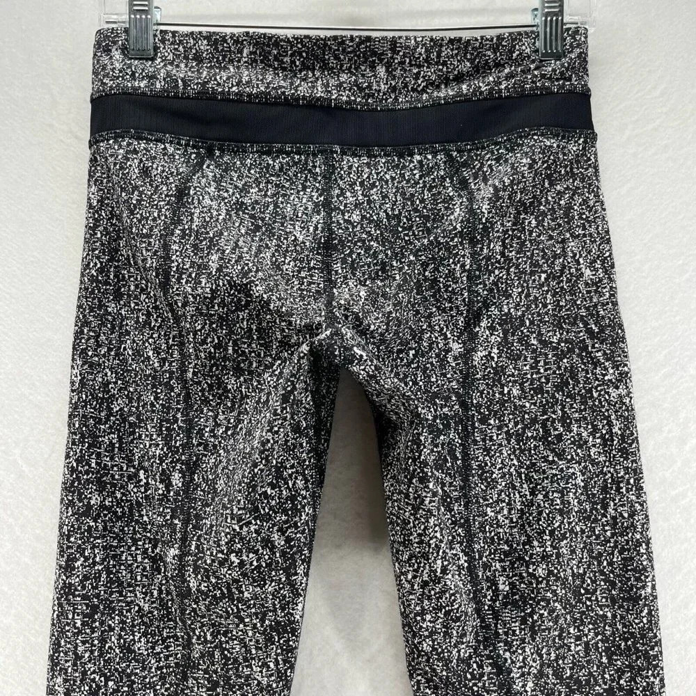 Lululemon Leggings Women Sz 6 Run Inspire Crop II Pull On Stretch Workout Gray - Picture 5 of 10
